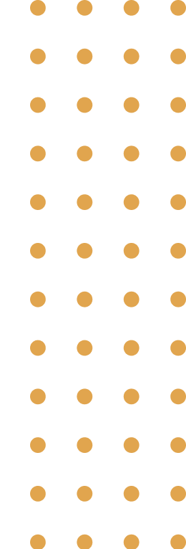Orange dots in vertical rows on black.